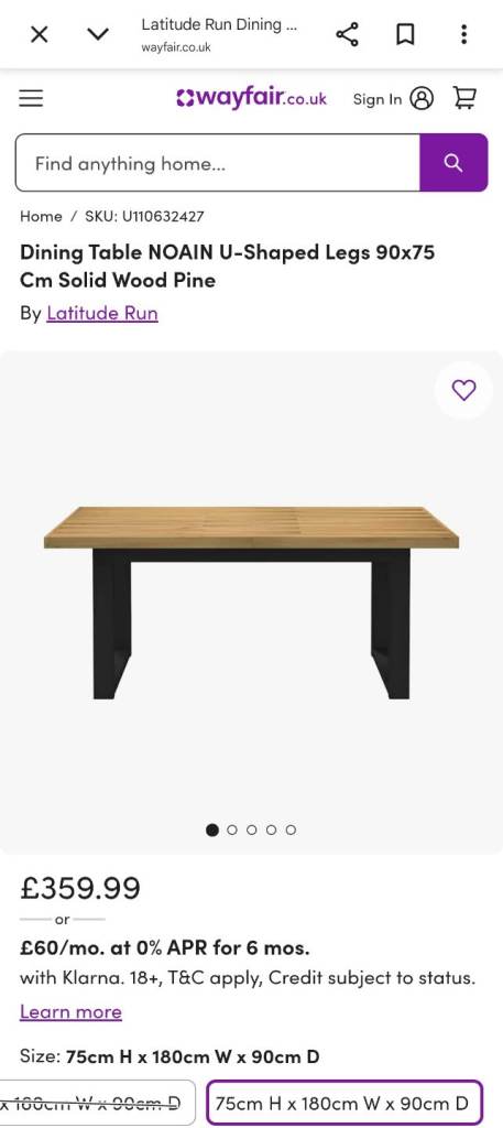 Brand new Noain Industrial Dining Table