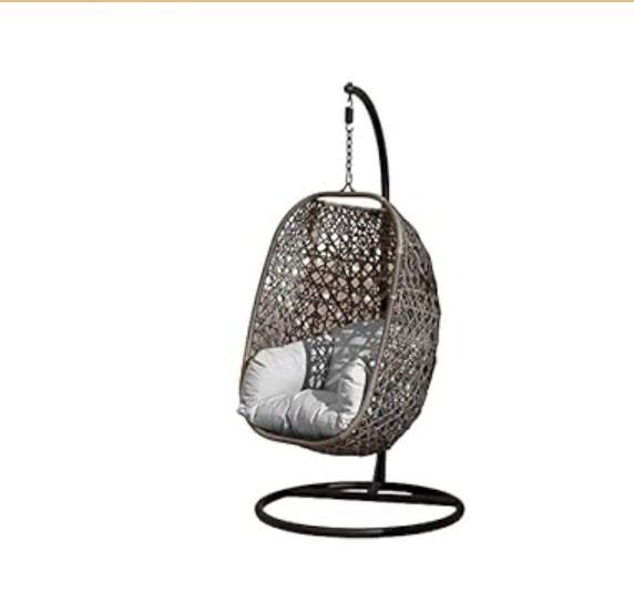REDUCED - Brampton Rattan Hanging Chair with cushions