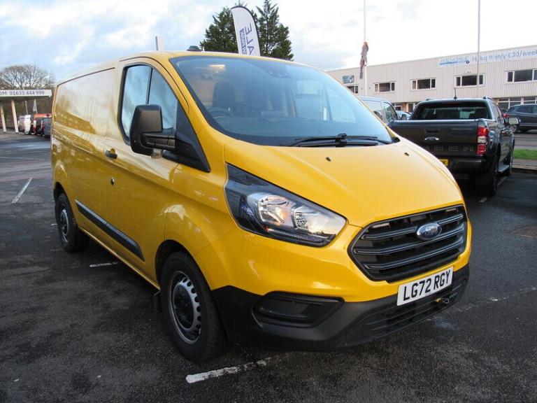 2022 Ford Transit Custom 340 EcoBlue Euro 6 Yellow Van with Tailgate ideal camper day van 2.0 5dr...