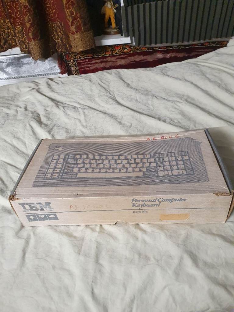 Vintage IBM Personal Computer Keyboard in Original Box
