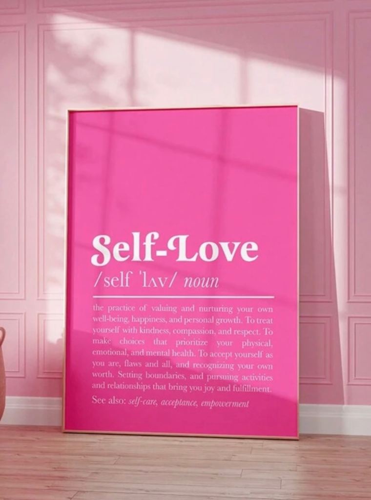 New Self Love 50 x 70CM Canvass Picture Comes In Protective Sleeve ( I Want The Next Size Down)