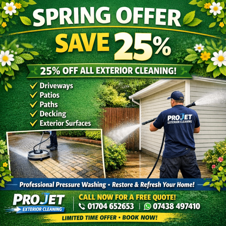 Driveway & Patio Pressure Washing | Jet Washing | ProJet Exterior Cleaning
