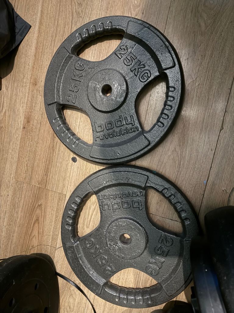 Weight plates available 