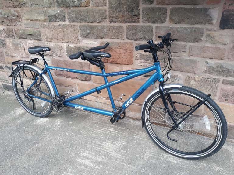ORBIT TOURING TANDEM, ex-demo, in mint condition (20” front, 19” rear)