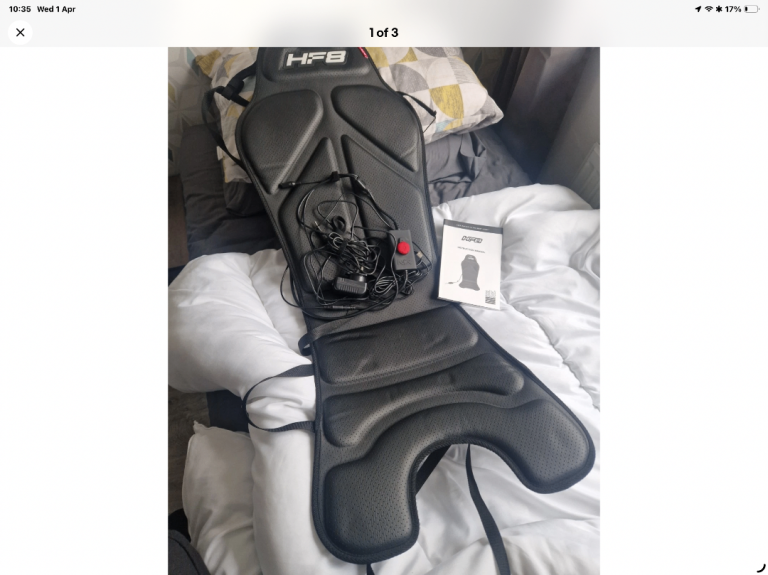 next level hf8 haptic racing seat for racing or flight sims pc or ps5