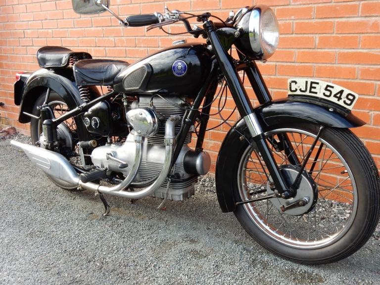 Sunbeam S8 500cc 1952 SHAFT DRIVE TWIN. SINGLE SEAT- see video