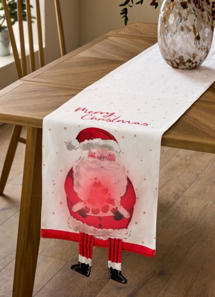 Next Light-up Musical Santa Table Runner - Large