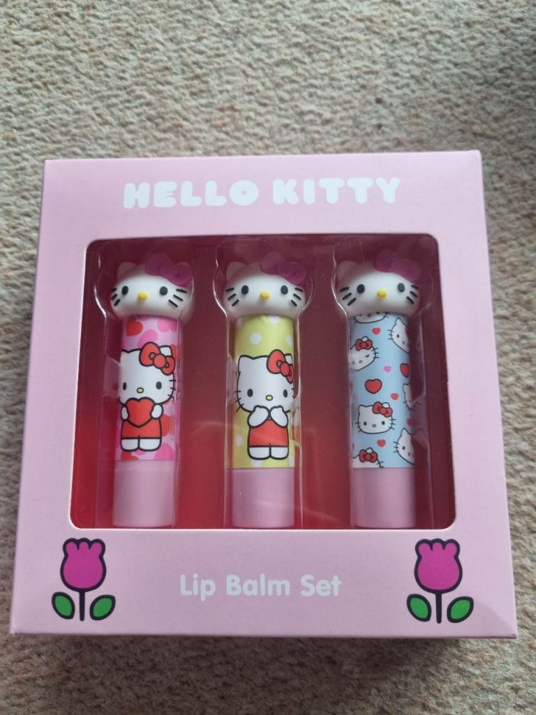 New Hello Kitty Lip Balm Set – 3 Pack