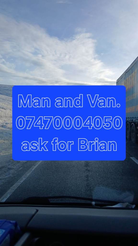 Man And Van  - quickly available -  all of Fife and beyond - 7 days A Week - 