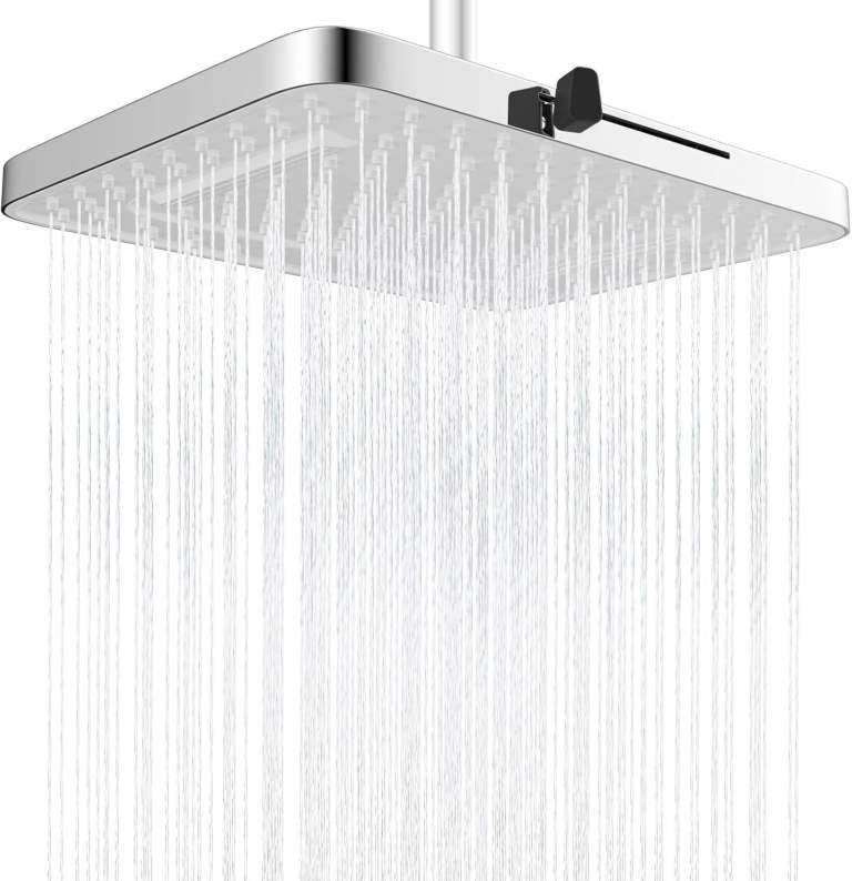 Hibbent Rainfall Shower Head 5 Spray Mode Rain Shower