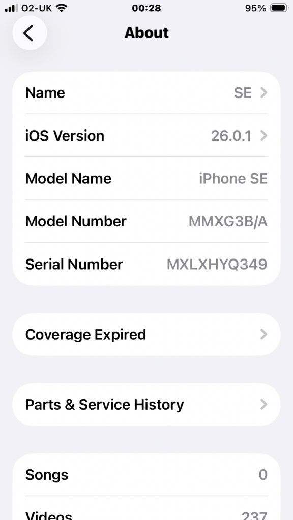 image for White I phone SE newer version 