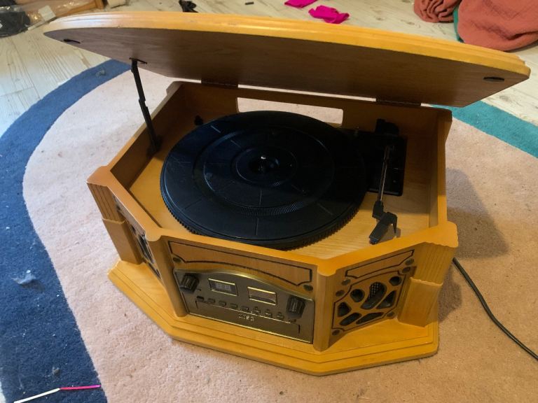 Record player with CD and Tape Player