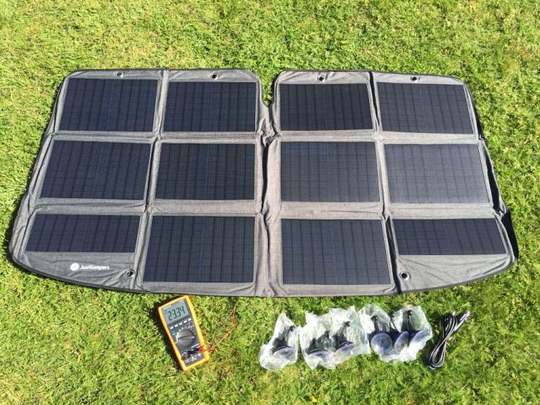 JK Solar screen Just Kampers 120w internal / external charging screen VW van car camper 