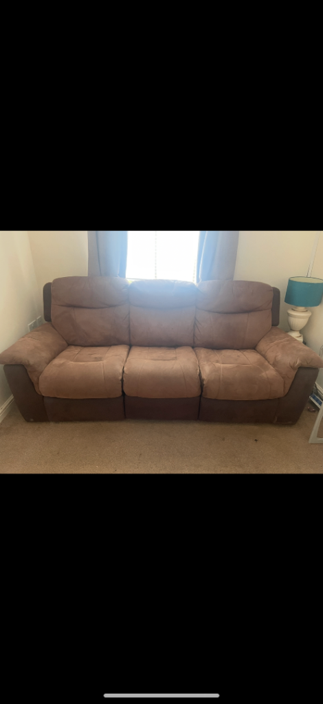 3 seater recliner dfs sofa