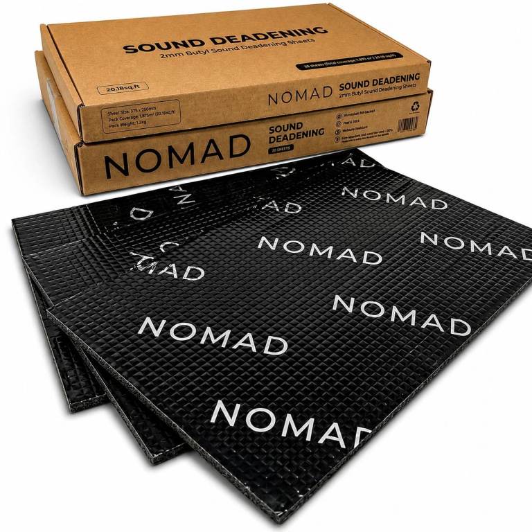 NOMAD Sound Deadening 20 Sheets Car Van, 2mm Mat, 20 Sq.Ft Vibration Proofing
