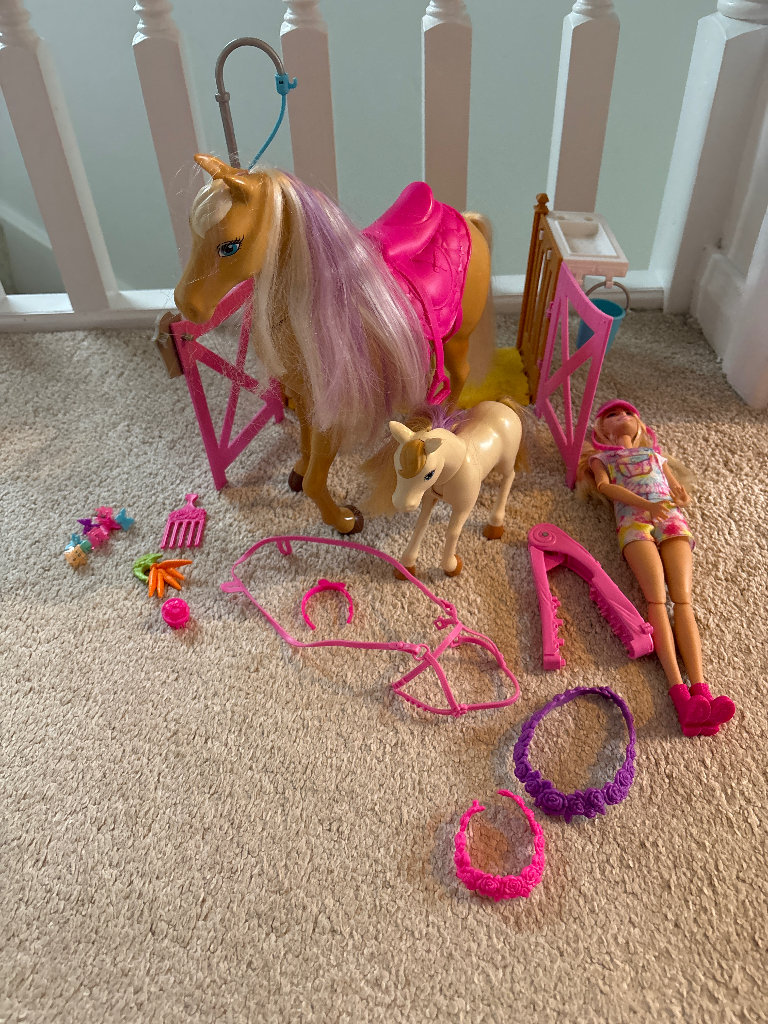 image for Barbie Horse and Care Playset
