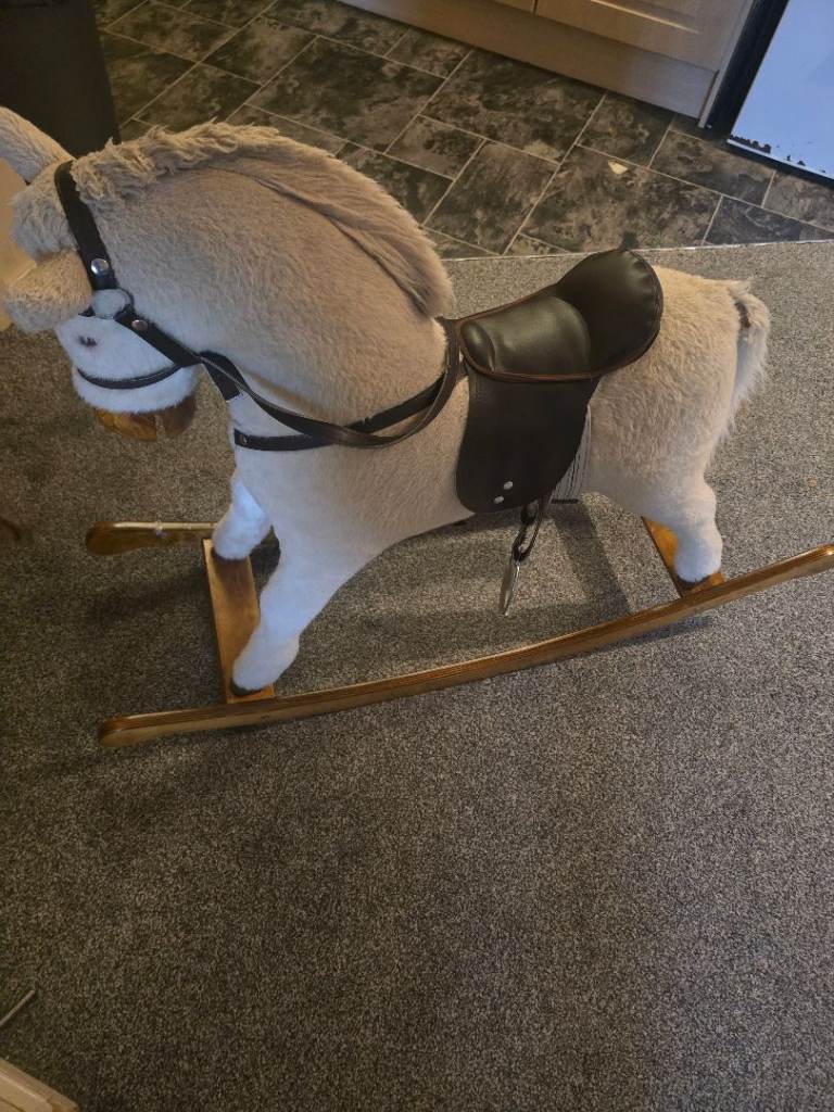 Wooden rocking horse
