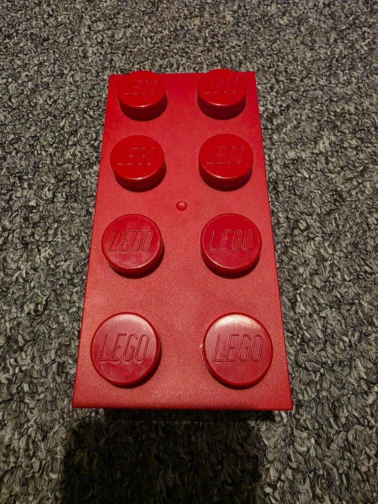 Red Lego Brick Money Box