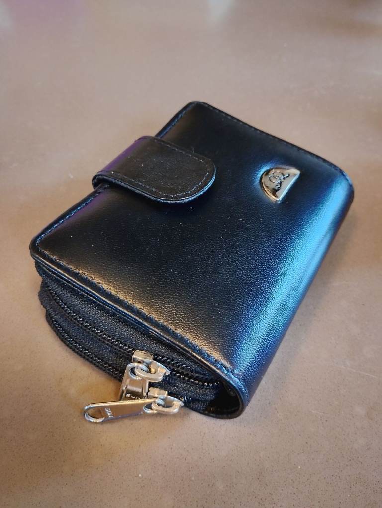 rfid wallet unused black