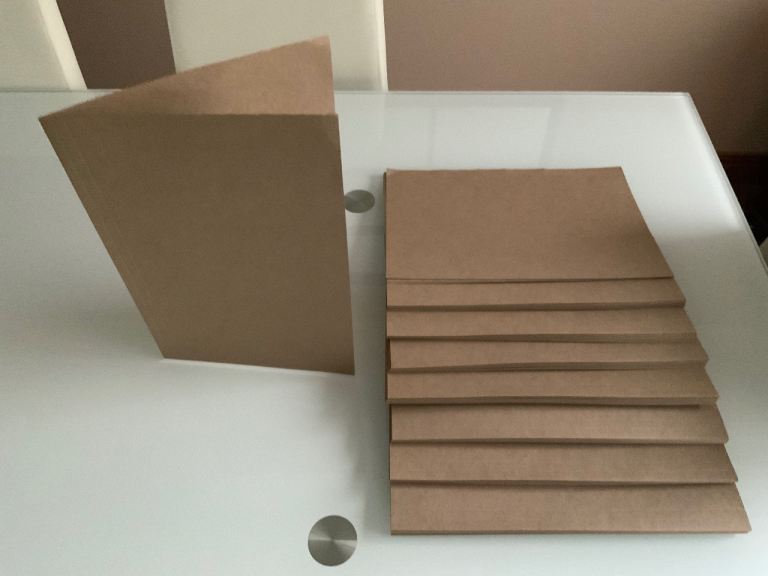 Unused Brown Foolscap Folders - Office/Desk Stationery