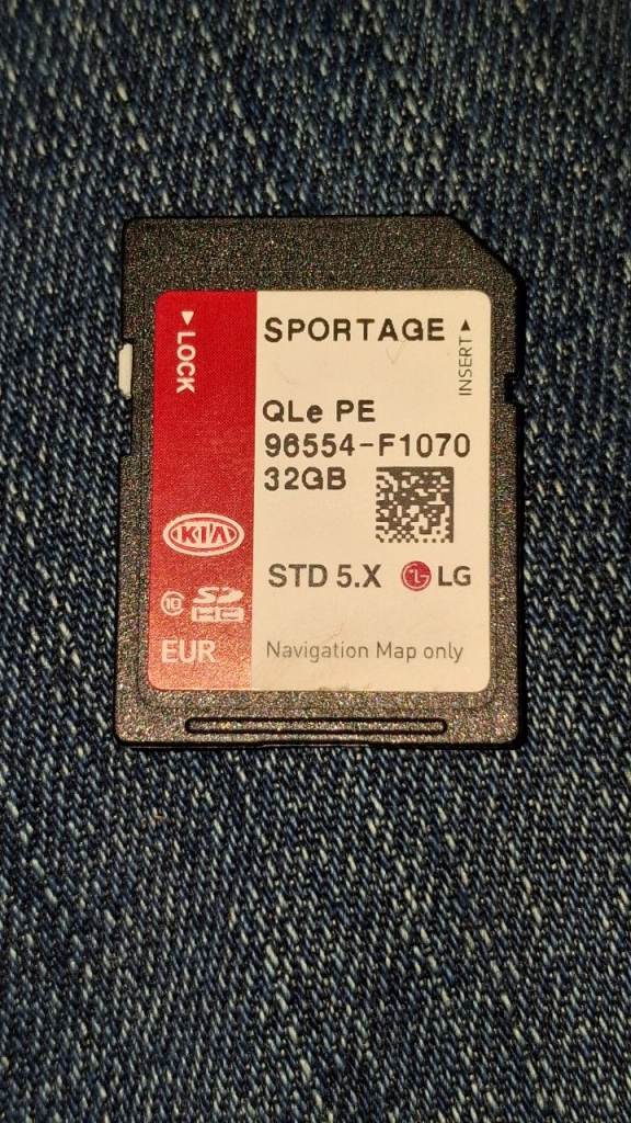 Sat nav sd card