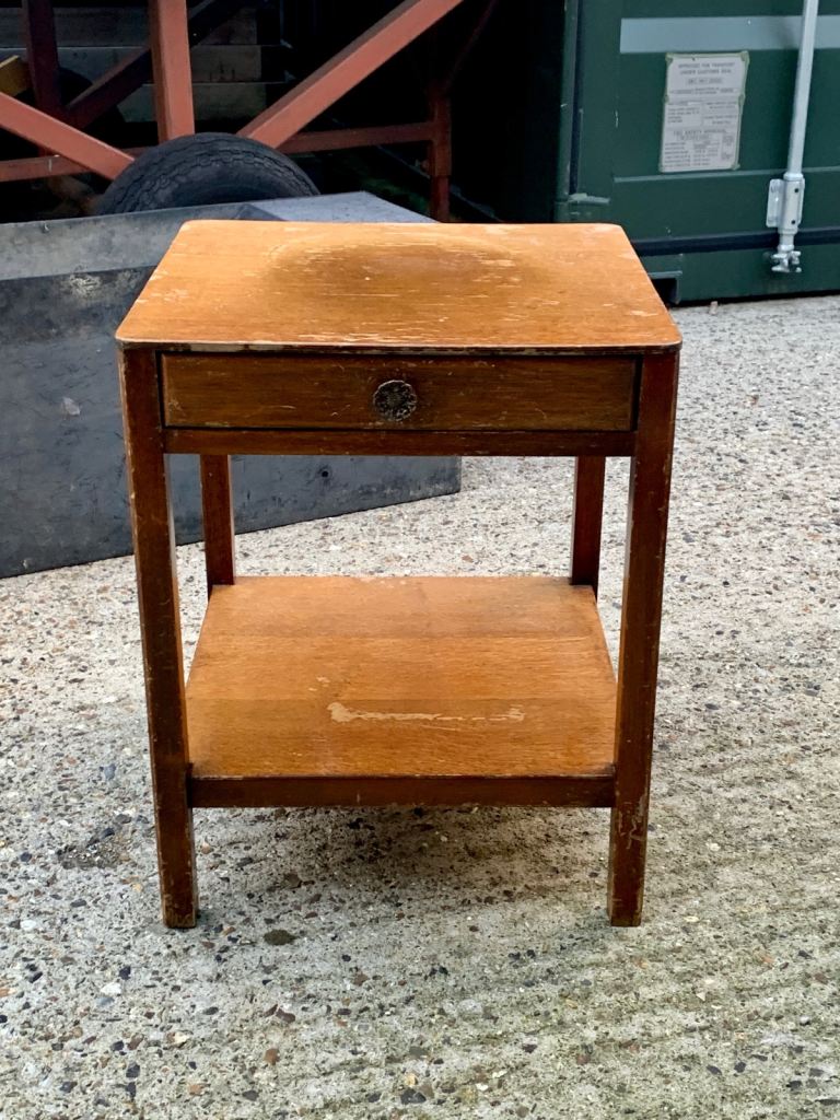 Antique side table with draws 