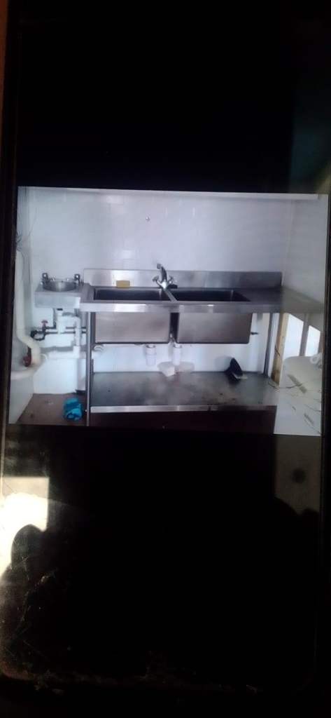 Two Stainless Steel Double Basin Sinks - Good Nick