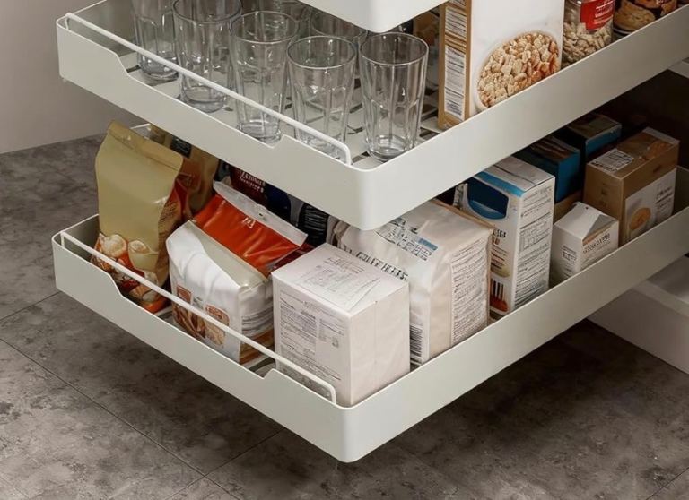 Cupboard Organisers pull out Drawers 2 pack - Easy instal No Drilling NEW