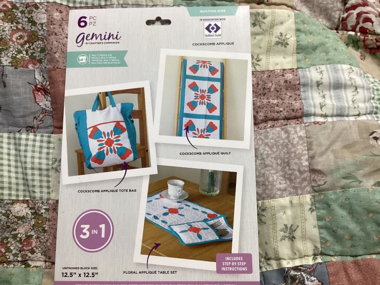 Crafter’s Companion “gemini” Multi Media Quilting Dies - 6 Piece Cockscomb Appliqué 3 in 1 set