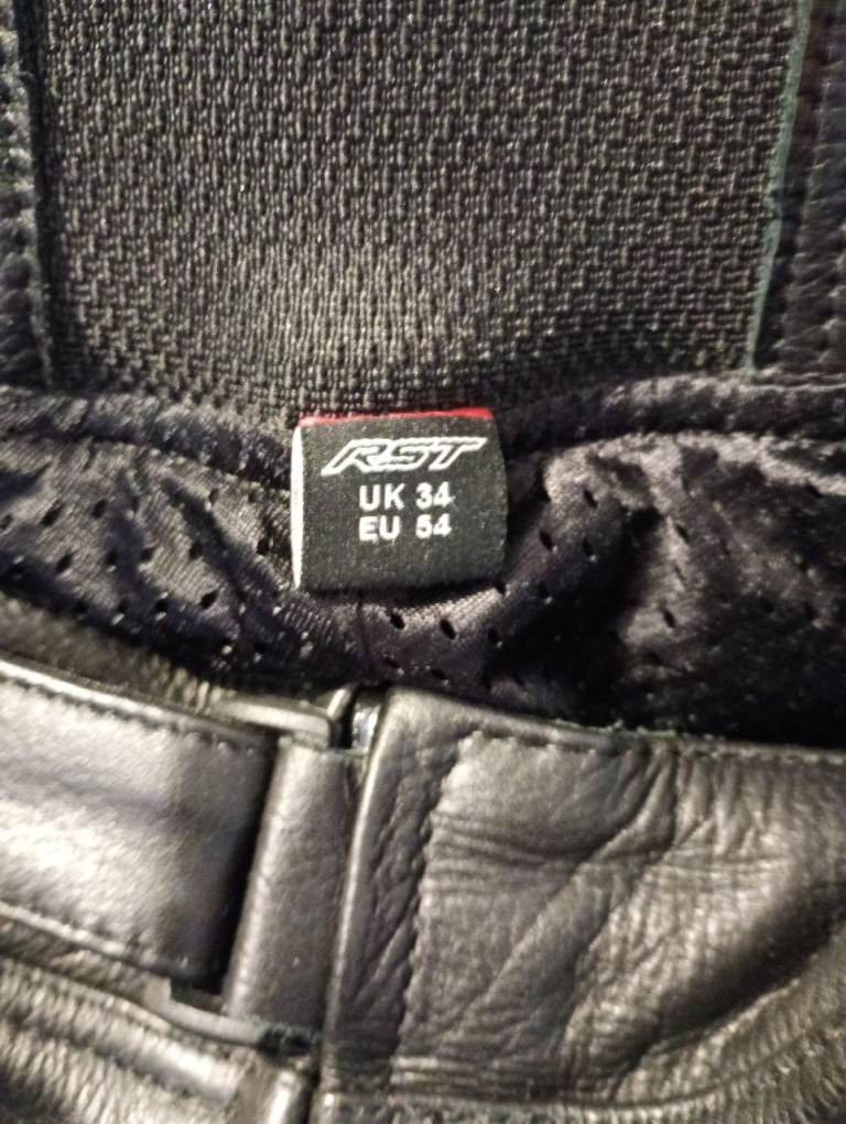 RST motorcycle leather trousers 