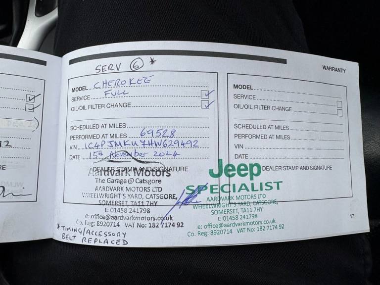 2018 Jeep Cherokee 2.2 MultiJetII Overland SUV 5dr Diesel Auto 4WD Euro 6 (s/s) (200 ps) ESTATE D...