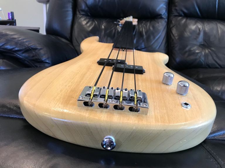 Rees Fretless 4 string bass guitar, UK made, very light indeed, plays really well