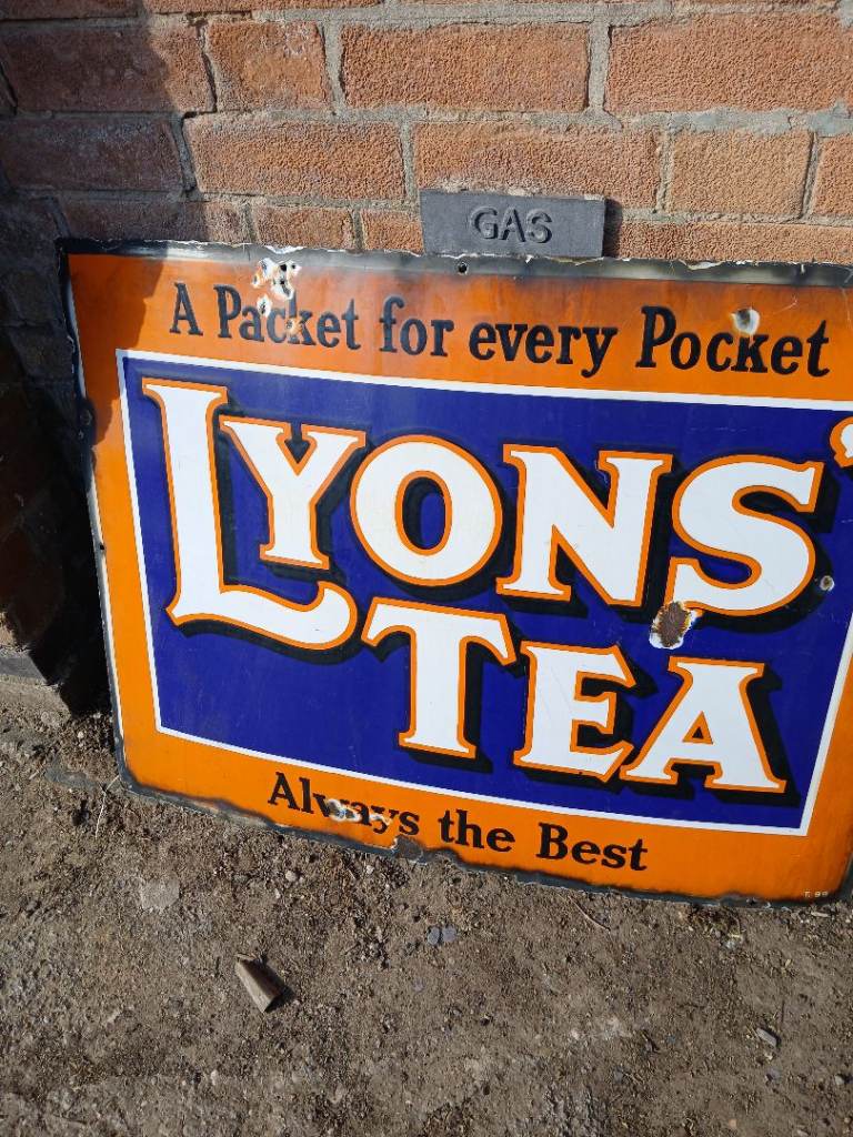 LYONS ENAMEL SIGN