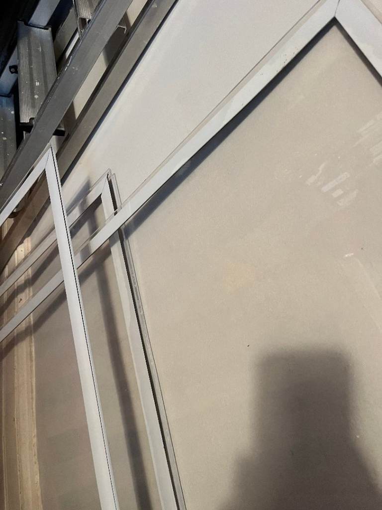 3 x large 4mm perspex sheets for secondary glazing / greenhouse glazing etc.