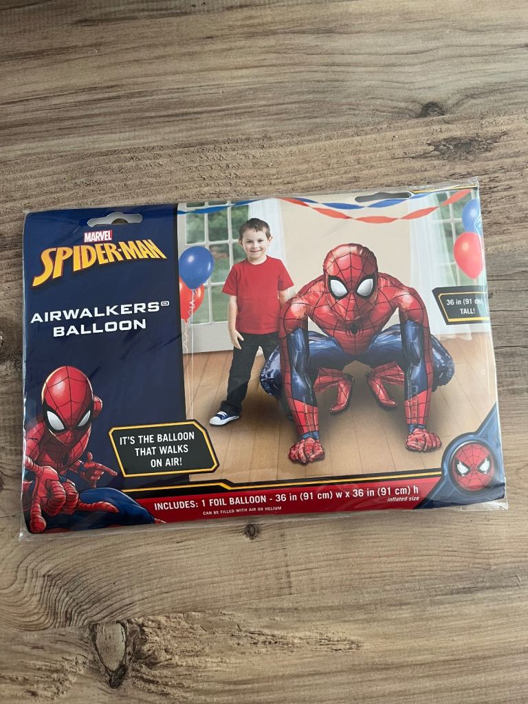 Spiderman Airwalker Foil Balloons 36 Inch Birthday Party Balloon new
