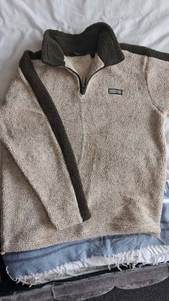 Fleece jacket / pullover Maine New England Men's Classic Navy Woolyester Fleece Jacket-12, EU 40