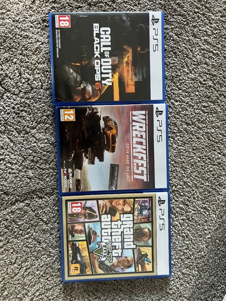 PlayStation 5 Console with Controller and 3 Games