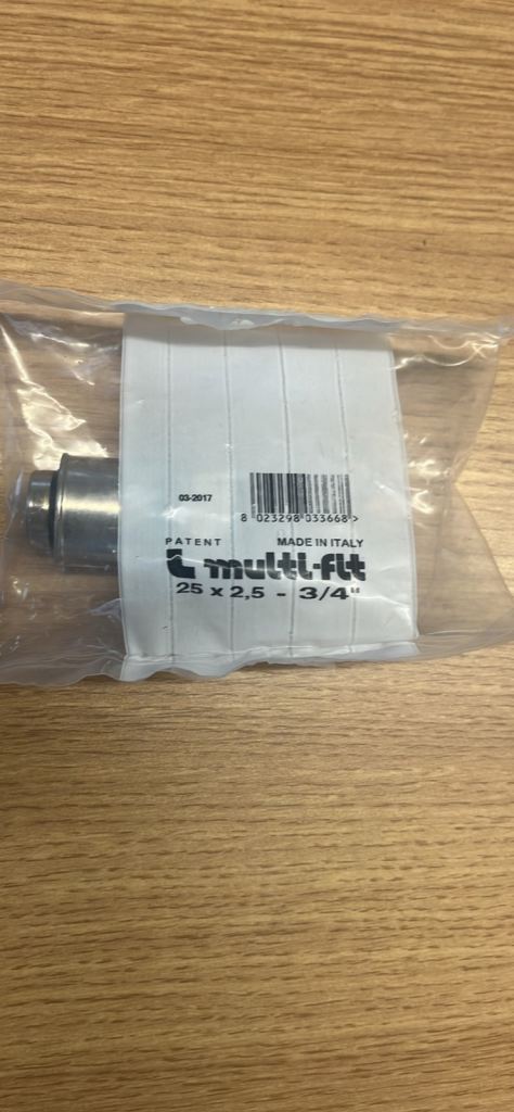 Maincor mft2534 25mm x 3/4” female connector pressfit mlcp no press tool required 