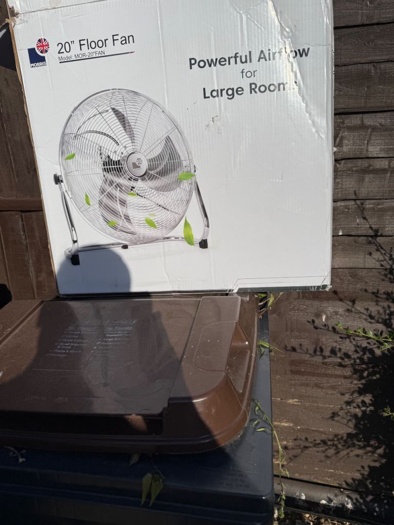 20 inch large fan, three speed still in box £80