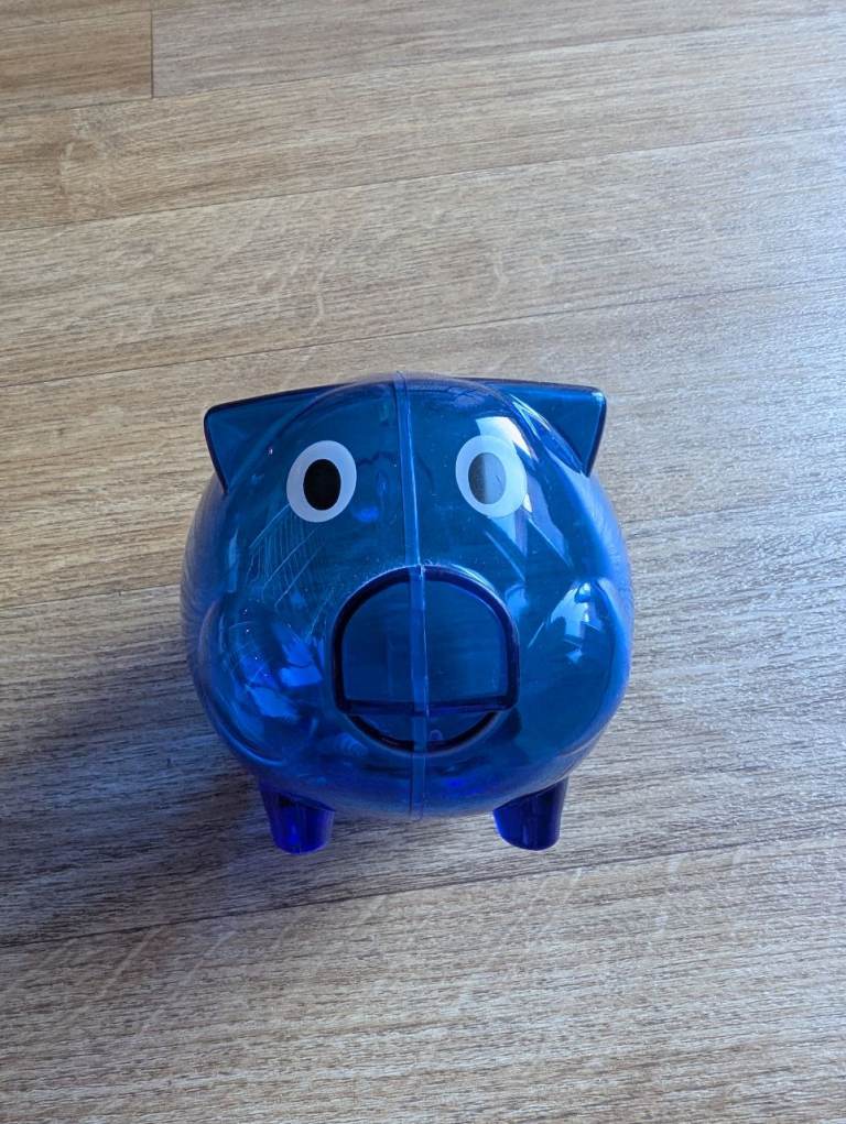 Two blue plastic piggybanks | in Polwarth, Edinburgh | Gumtree