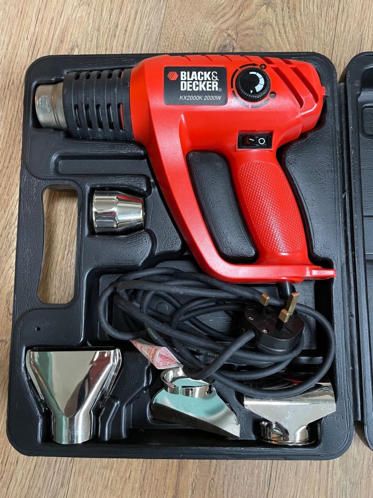 As new, BLACK & DECKER KX2000K Heat Gun 