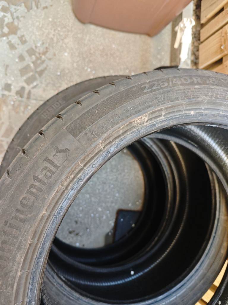 Continental Contact 7 Tyres - 5mm tread left