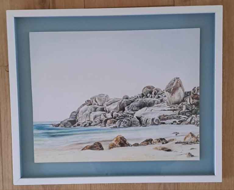 Coastal Scene - Llandudno Beach in South Africa by Jenna Barbe