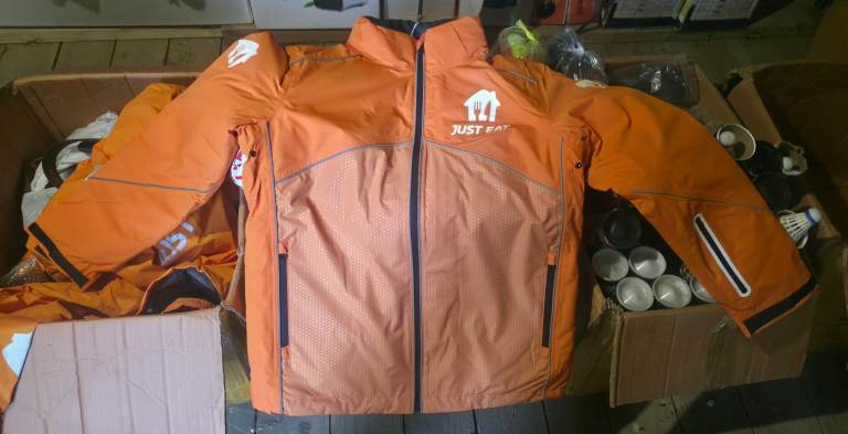 JUST EAT DELIVERY JACKET – BRAND NEW – SIZE M