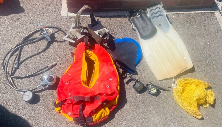 Old skool dive gear