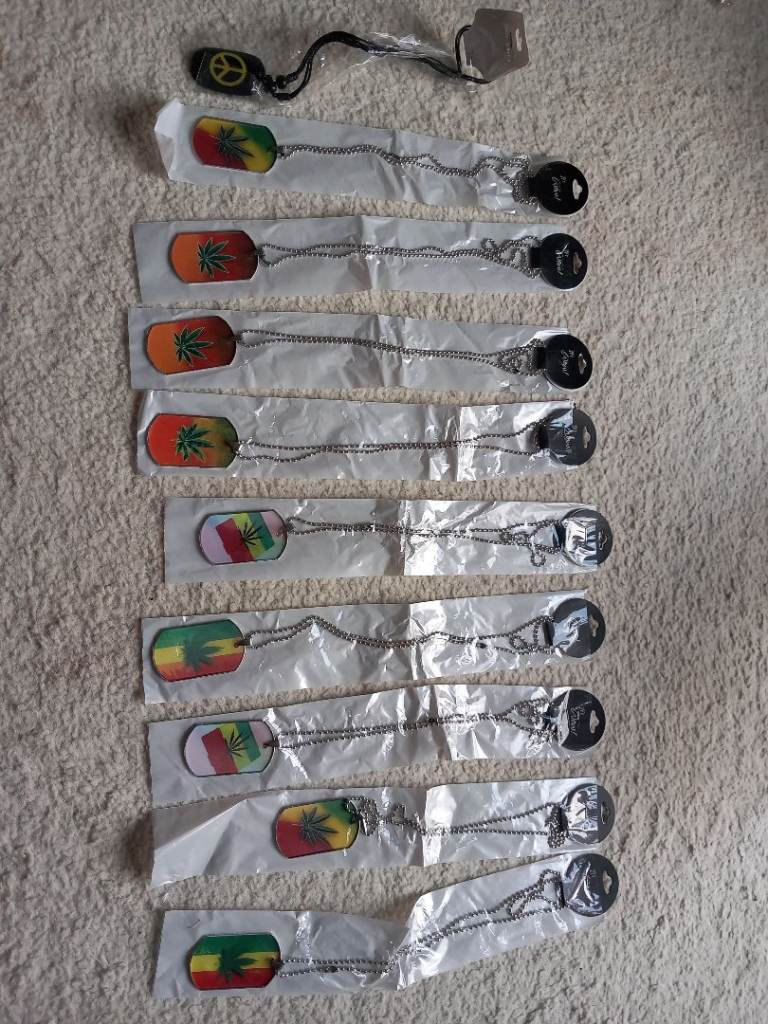 £3 for 10 new necklaces.  Buyer to collect.  If advert is live then item is still available.