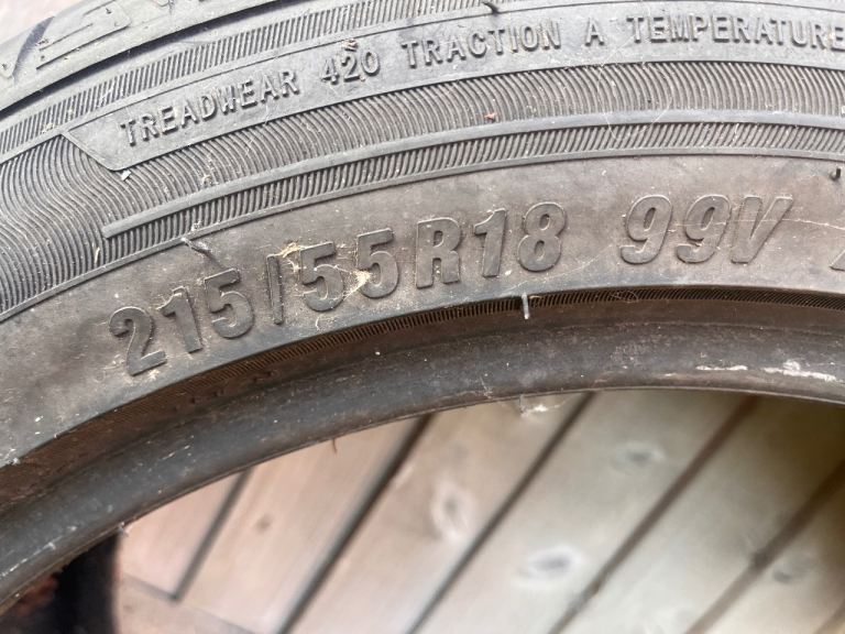 215/55R18 Autogreen Sport Cruiser Tyre – Excellent Tread – 99V XL