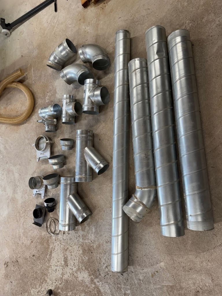 Dust Extractor Ducting, Pipes and Fittings – Various Sizes