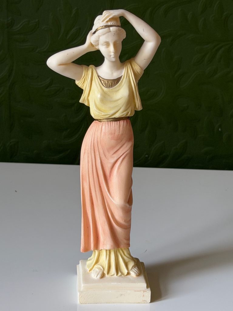 Handmade Greek Alabaster Sculpture – Collectible Figure Statue