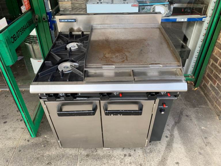 Blue Seal Commercial Gas Oven with Hob and Griddle CATERING COMMERCIAL KITCHEN FAST FOOD RESTAURANT